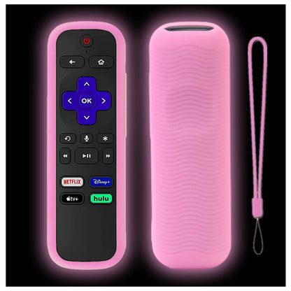 Silicone Protective Controller Cover fits for Roku TV Voice Remote | Element Roku | Westinghouse Roku TV Controller Cover,Glow in The Dark