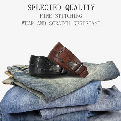 YOORAN Mens Ratchet Belt Mens Dress Belt Leather 1 3/8" Casual Work Jeans Golf with Gift Box
