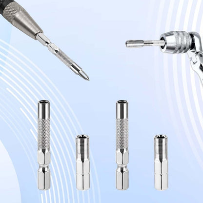 8Pcs 1/4 to 4mm Bit Adapter, Hex Screw Driver Bits Adapter Magnetic 1/4 to 4mm Drill Extension Bit Holder for Precision Bits Set