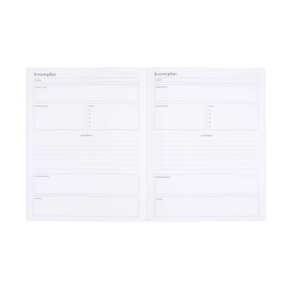 Erin Condren Teacher Workbook, Teacher Planner Companion, Lesson Planning Notebook, Layflat and Lightweight Japanese-Style Notebook, Stylish Minimal Linen Texture Covers