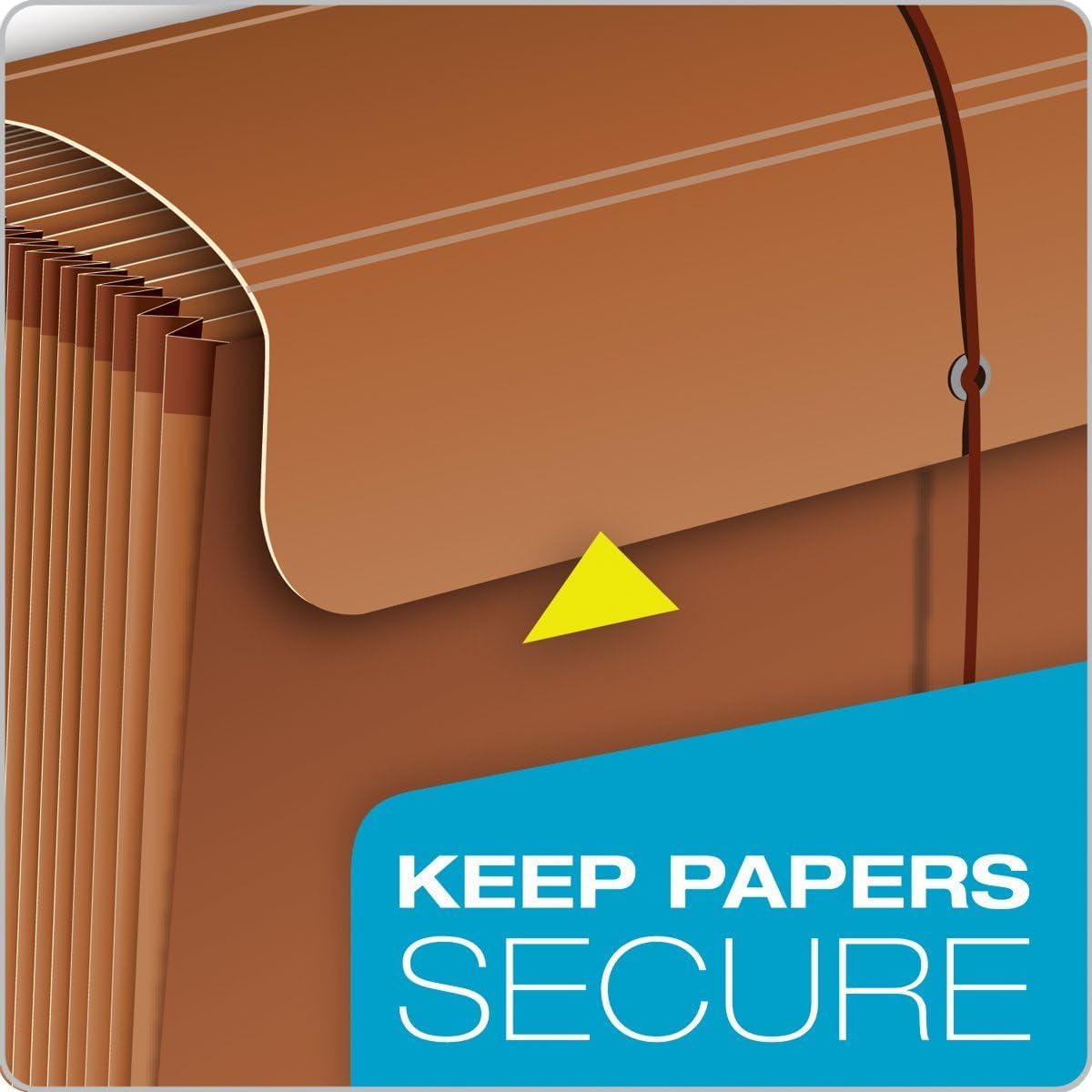 Pendaflex Heavy Duty Expanding File with Flap, Document Organizer for School, Home and Office, Portable File Organization, 12 Monthly Pockets, 1/3 Cut Tabs, Brown, Letter Size (R117MLHD)