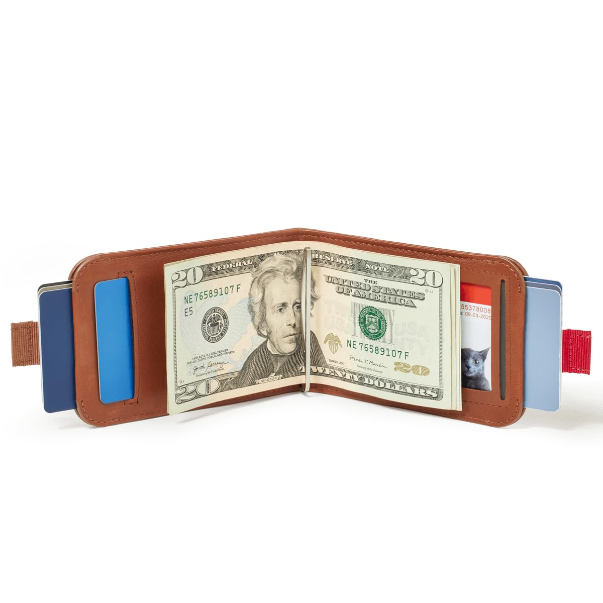 Distil Union Wally Bifold 5.0 Slim Bifold Wallet for Men – Minimalist RFID Leather Wallet with ID Window, Pull Tab Card Holder & Money Clip - Holds 14 Cards & 30 Bills - Brown