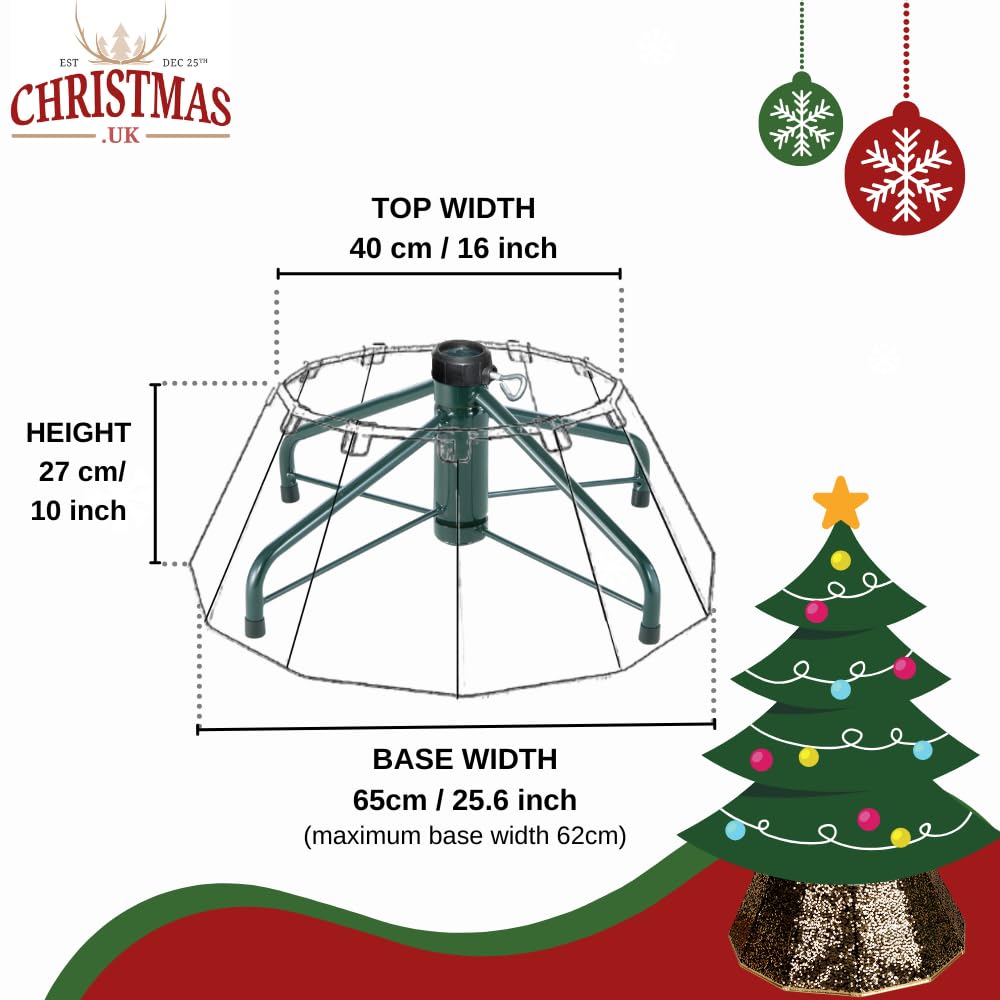 Black & Gold Christmas Tree Skirt Collar