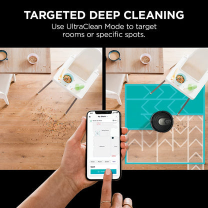 Shark AI Robot Vacuum & Mop, with Home Mapping, Perfect for Pets, Wifi, Works with Alexa, Black/Gold (AV2001WD)