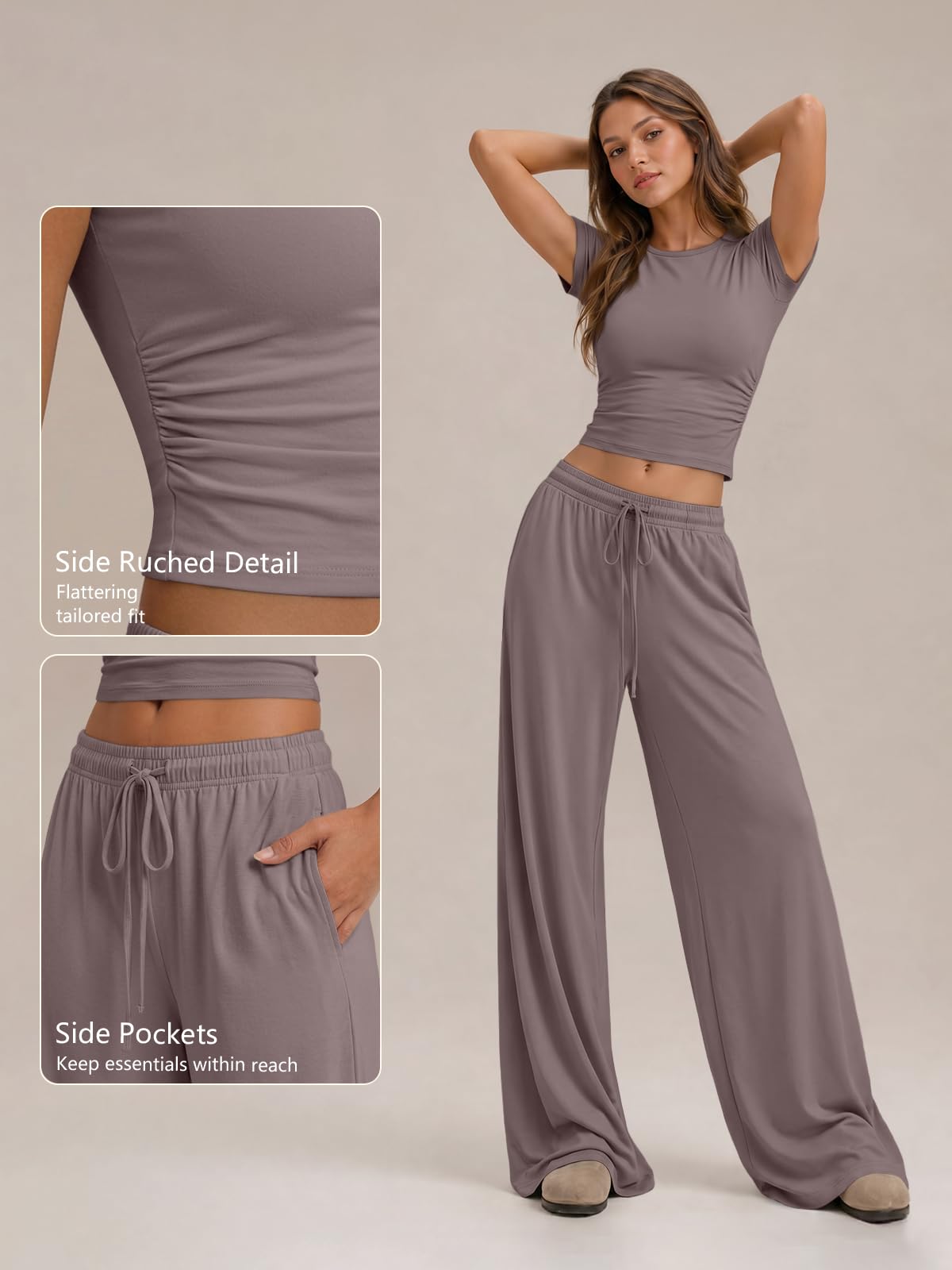 Trendy Queen Womens Plus Size 2 Two Piece Set 2026 Summer Workout Beach Vacation Cruise Gym Clothes Spring Fashion Lounge Matching Comfy Airport Travel Outfit Fitness Athleisure‌ Clothing