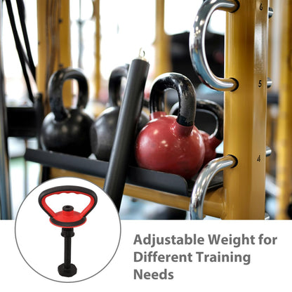 Toddmomy Adjustable Kettlebell Handle Kit Anti-Slip Grip Attachment Converter for Dumbbells Home Gym Training Accessories 12.59X7.48X4.72In