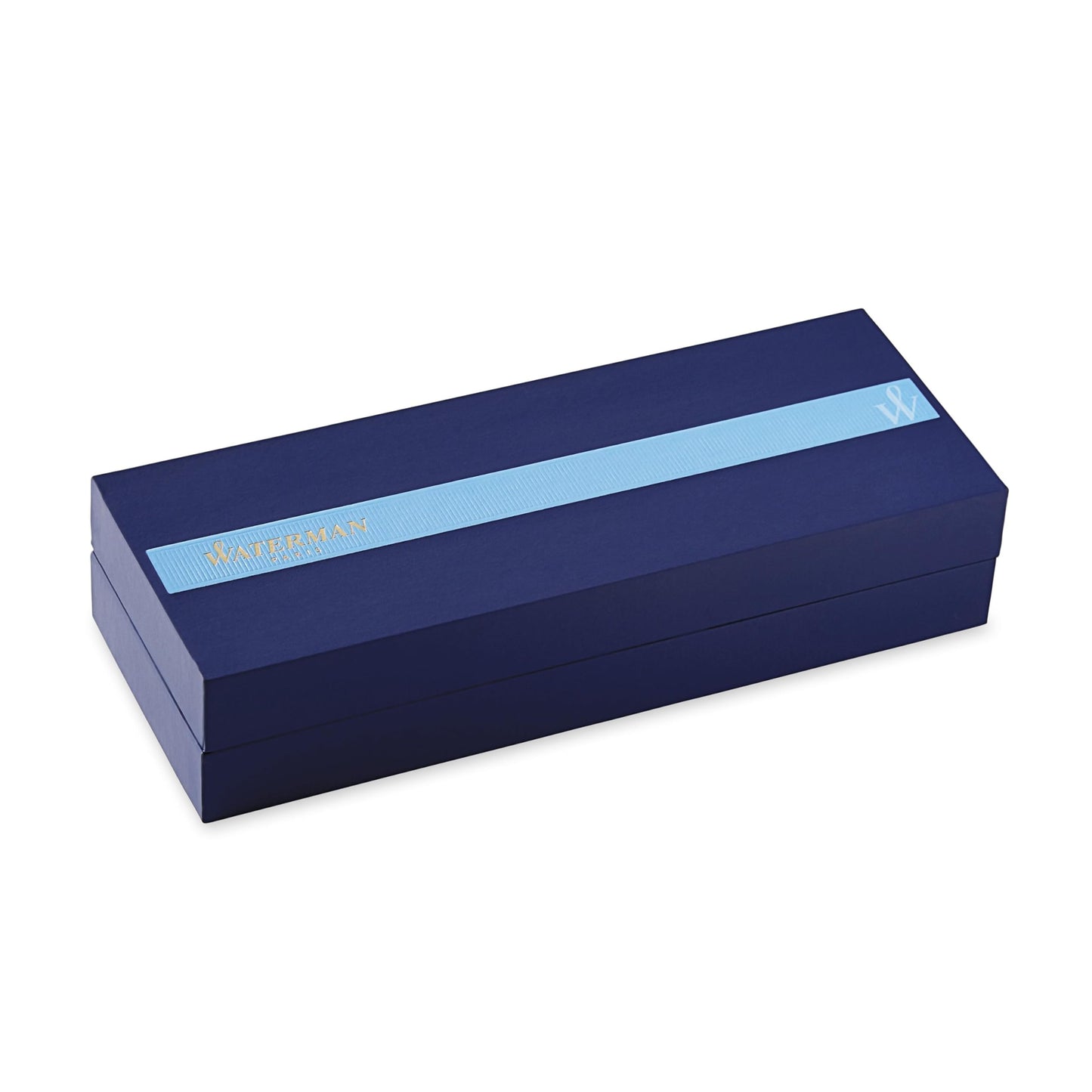 Waterman Expert Ballpoint Pen, Black with Golden Trim, Medium Tip, Blue Ink, Gift Box