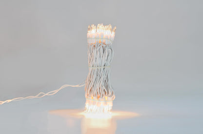 Brite Star 100 Count Mini String Christmas Lights, Clear - 22 feet Indoor/Outdoor Christmas Tree Lights with White Wire