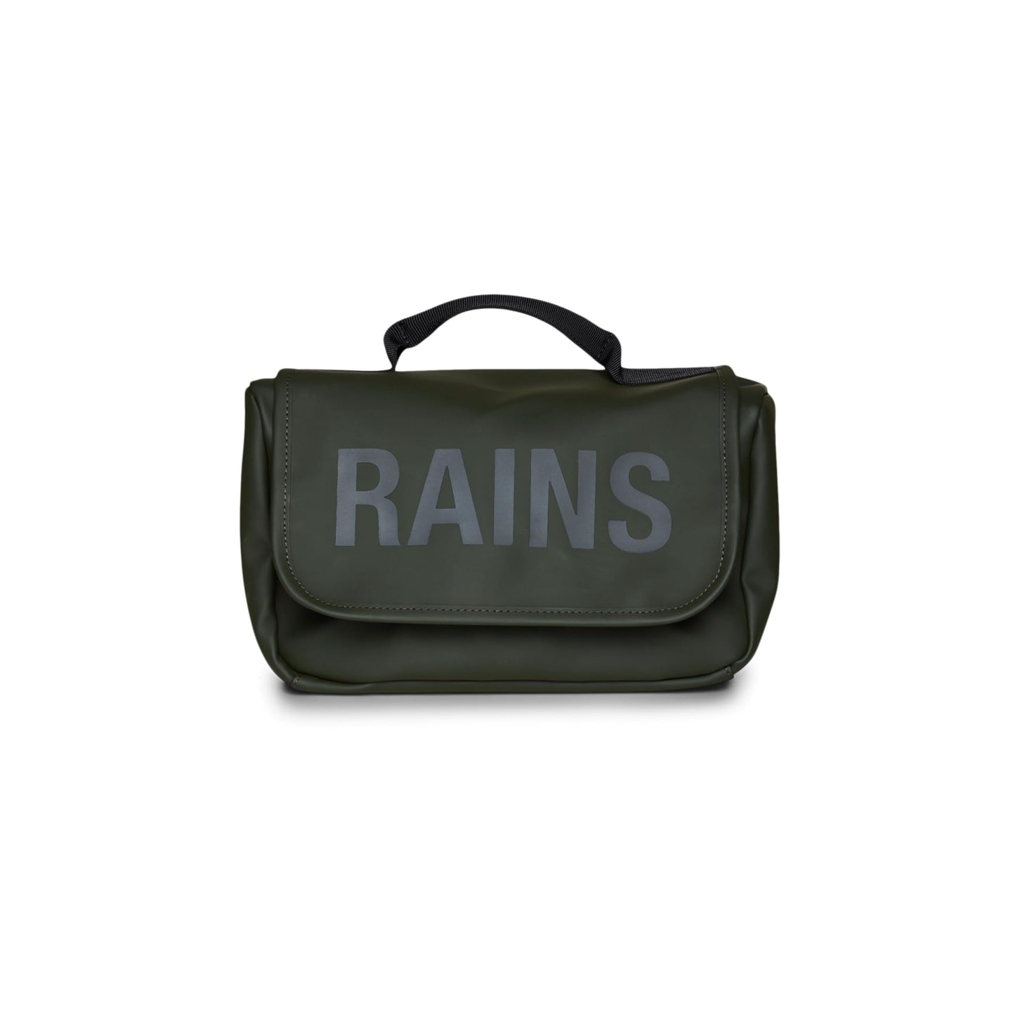 RAINS Texel Wash Bag – Green Waterproof Toiletry Travel Organizer for Men and Women - Wash Bag with Zip Closure and Multiple Compartments – 2 Year Warranty