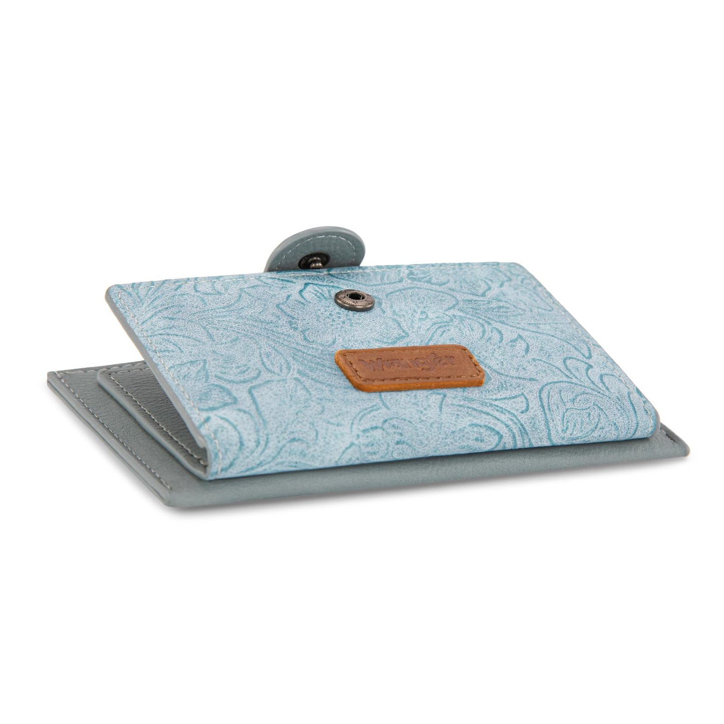 Montana West X Wrangler Small Women'S Wallet Western Keychain Card Holder for Women Slim Minimalist Wallet with Rfid Lining and Smooth Metal Zipper WG338-W099JN