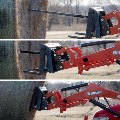 Ag Rite Bale Spear - 43-Inch Heavy-Duty Hay Spear | 3,500 lb Capacity for Tractors & Loaders