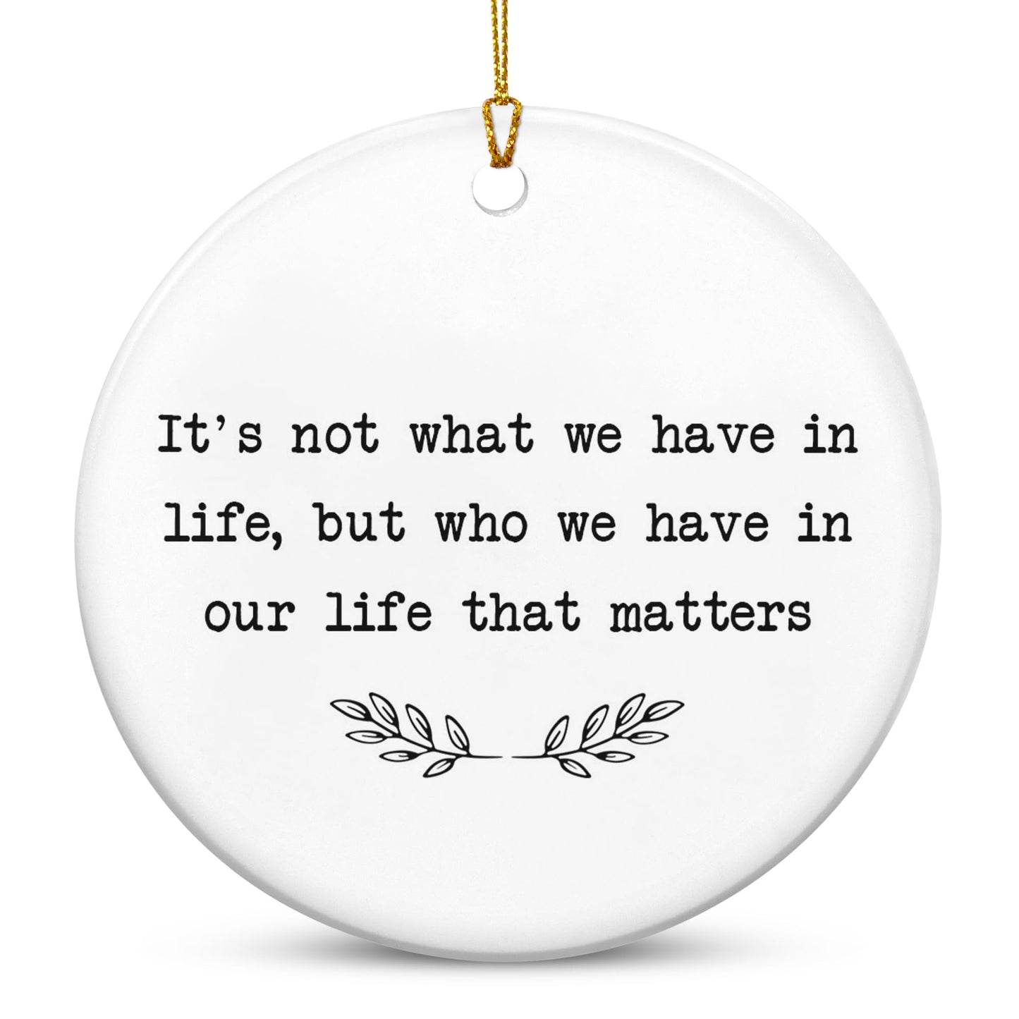 TEEZWONDER Christmas Ornaments Gifts for Women Men - Ceramic Ornaments 2025 for Xmas Tree Decorations - Christmas Birthday Stocking Stuffers Gifts for Mom Dad Sister Brother, Friend Gift Ideas