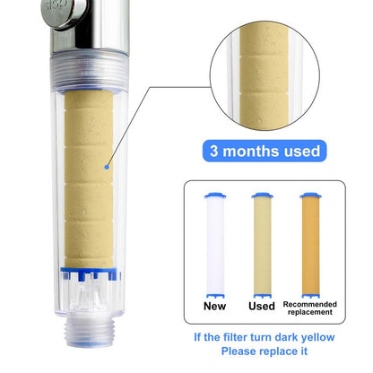 uxcell 12 Pcs Shower Head Filter 2.4 Inch PP Cotton Filter Cartridge Replacement High-Pressure Handheld Fan Shower Jet Sets