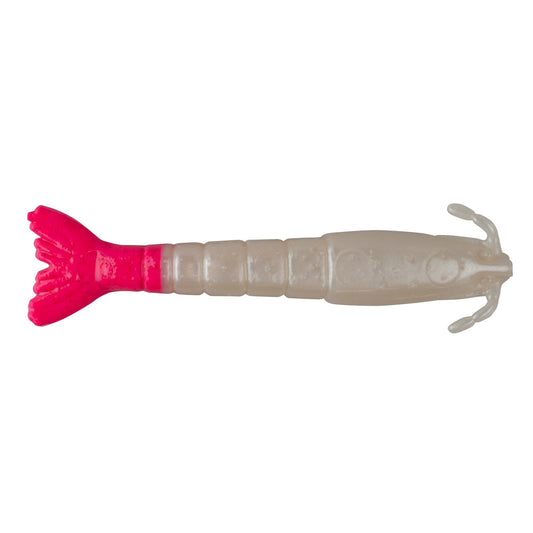 Berkley Gulp! Shrimp Saltwater Fishing Soft Bait, Pearl White/Pink, 3in