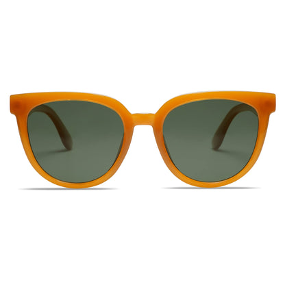 SOJOS Trendy Cat Eye Round Polarized Sunglasses for Women Fashion UV Protection Sunnies Sunglasses SJ2175