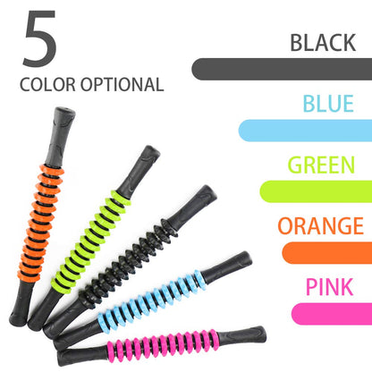 Professional Muscle Roller Stick For Release Sore Muscle, 2019 Leg Gym Hand Muscle Rollers(Black)