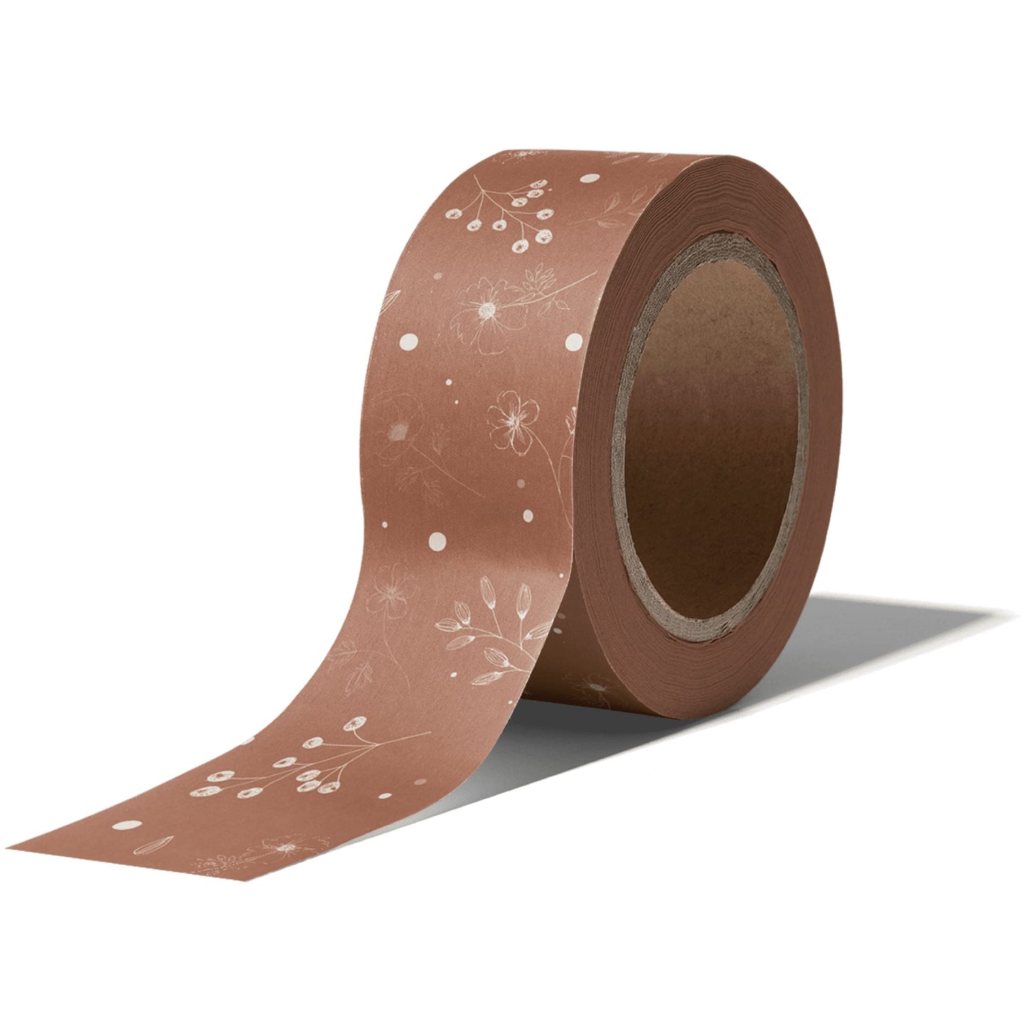 Impack Water Activated Tape - Packing Tapes for Sealing Boxes and Cartons - Gummed Tape for Mail Boxes or Gift Boxes - Biodegradable Paper Shipping Tape for Small Business (Rosy Brown 164ft - 50m)