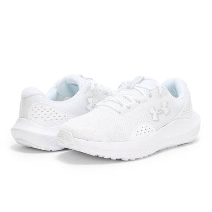 Under Armour Men's Charged Surge 4, (101) White/White/White, 9, US