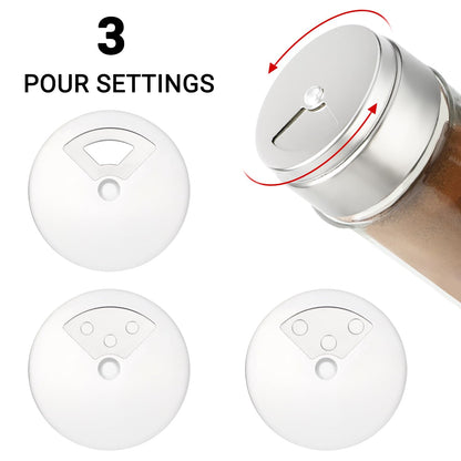 Segarty Spice Jars, 6 Pack 3 oz Spice Bottles with Shaker Lids, Glass Empty Storage Containers with Adjustable Stainless Steel Flow Top for Your Regularly Used Spices