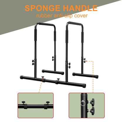 Athfiner Dip Bar Adjustable Dip Stand Station for Home Fitness Workout Calisthenics Exercise Pull Up Stand Portable Parallel Bar
