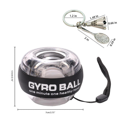 Hand Grip Strengthener Ball Wrist Ball gyro ball Exerciser Auto-Start Wrist Balls Hand Exerciser Devices with LED Lights for Strengthening Arms hand strengthening devices powerball gyro exerciser