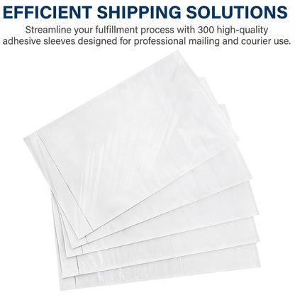 Nicunom 300 Pcs Packing List Envelopes 6''x10'', Adhesive Shipping Sleeves Clear Shipping Label Pouches for Mailing