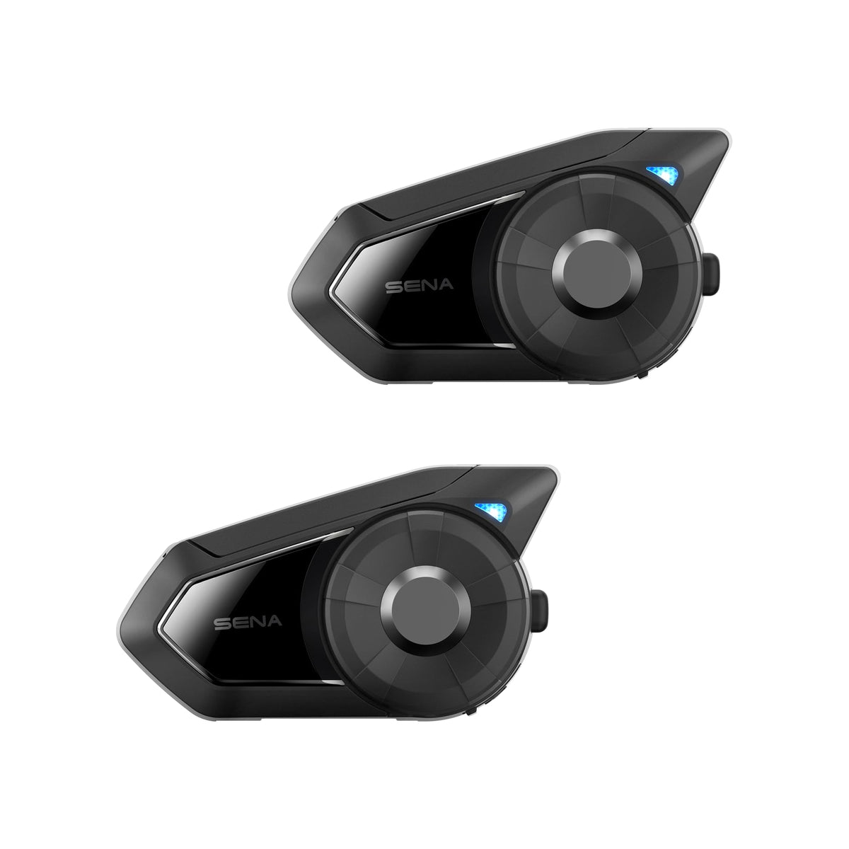 Sena 30K Motorcycle Bluetooth Headset Mesh Communication System with HD Speakers, Dual Pack