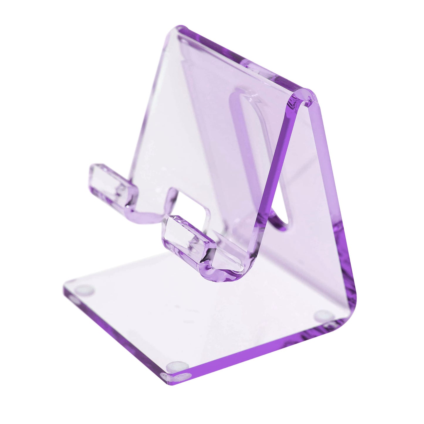 OfficeGoods Acrylic Phone Holder Aesthetic Desk Phone Stand, Compatible with 4-8 inch screens, Office Decor and Work from Home Essentials - Purple