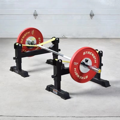 2 Stand Quiet Deadlift Barbell Elevation Stand