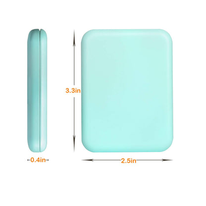 Kintion Pocket Mirror, 1X/3X Magnification LED Compact Travel Makeup Mirror with Light for Purse, 2-Sided, Portable, Folding, Handheld, Small Lighted Mirror for Gift, Pink