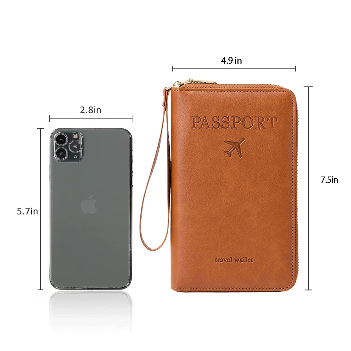 Family Passport Holder for Travel Women and Men RFID Passport Holder with Card Slots Holder Passport Case Passport cover Passport Wallet Travel Essentials and Accessories