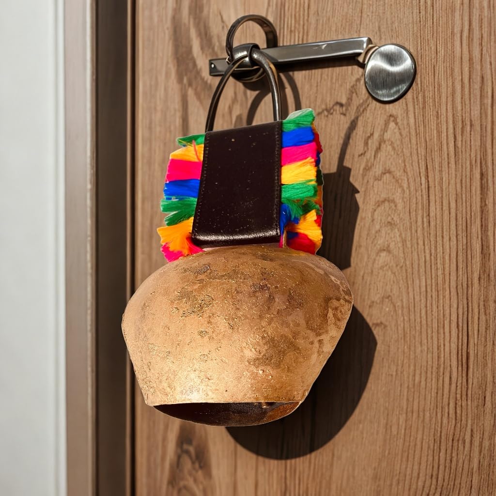 Giant Harmony Cow Bells Vintage Handmade Rustic Swiss Cowbell Lucky Christmas Huge Country Style Hanging Bells Shabby Chic (#1 Rustic Cowbell)