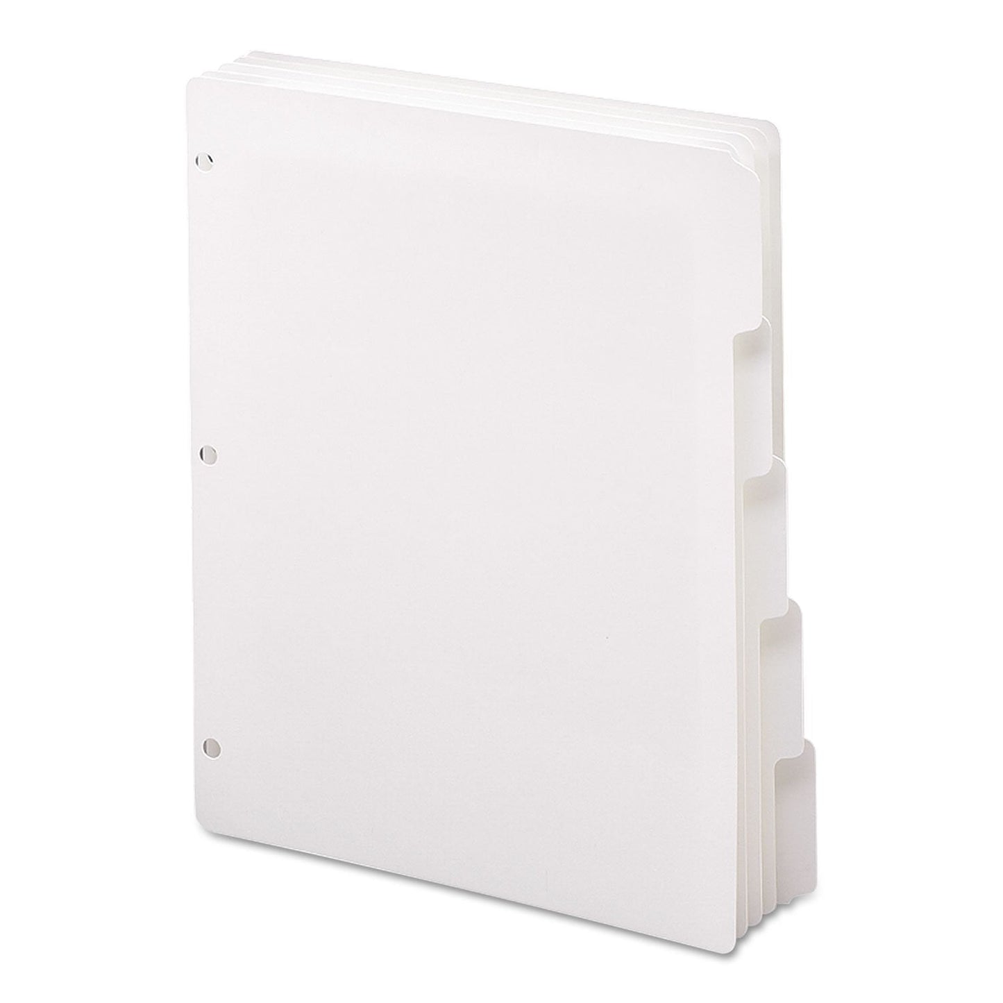 Smead 89415 Three-Ring Binder Index Divider 5-Tab White