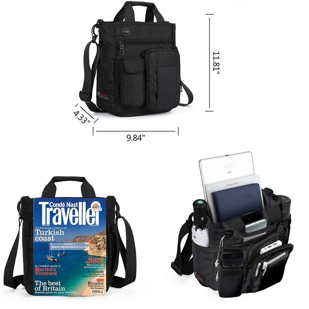 AlwaySky Crossbody Messenger Bag Business Sport Travel Multifunctional Shoulder Bag Laptop Bag Men Women