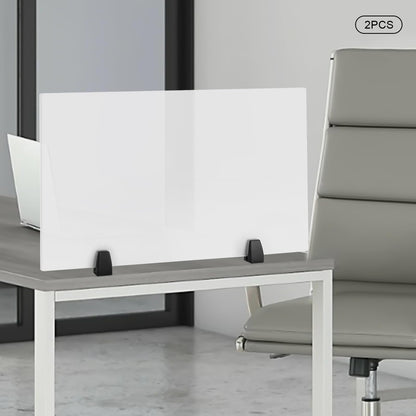 CUBELLIN 2Pcs Desk Privacy Panels 30 x 18inch Desk Partition Acrylic Desk Dividers Clamp-On Privacy Divider on Desk Partition Home, Classroom, Office Partitions