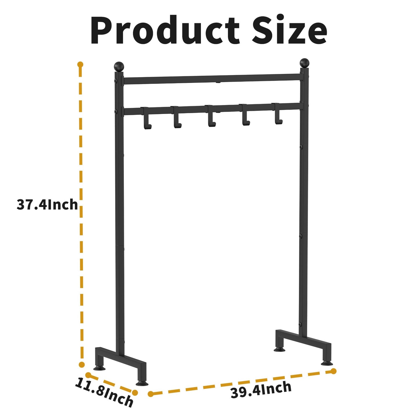 GloTika Christmas Stocking Holder Stand with 6 Hook, Heavy Duty Freestanding Christmas Stocking Hanger, Metal Holiday Decor Hanger Display for Home, Floor, Living Room