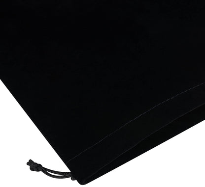 PALTERWEAR Velvet Drawstring Gift Bags - Bulk Wholesale (9 x 12 inch - 25 pack, Black)