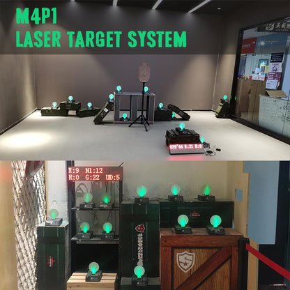 Dry Fire Laser Training System, Laser Target with 9mm Laser Tube for Dry Fire Shooting, Laser Firearm Training System for Competitions