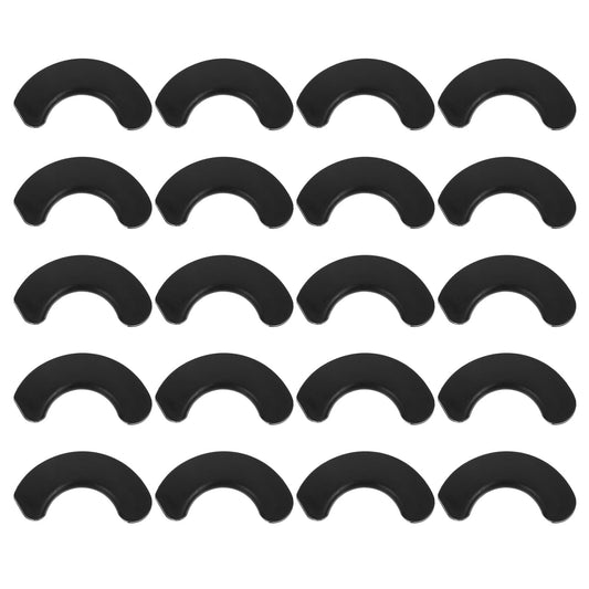 BESPORTBLE Deadlift Jack 20pcs Dumbbell Pads Practical Dumbbell Holders Replacement Parts Exercise Equipment Home Gym Fitness Supplies Black Powerlifting Chock