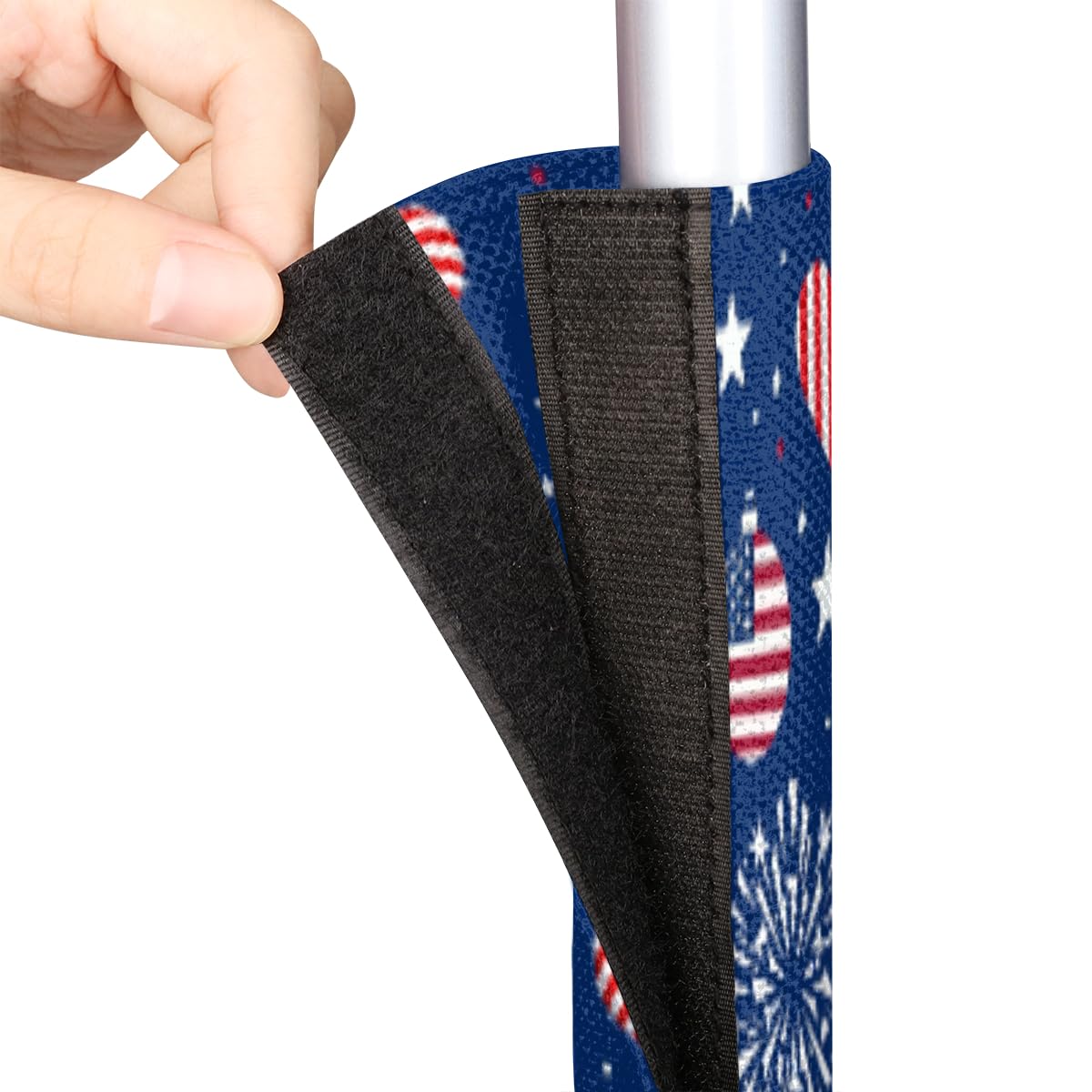 Pardick Refrigerator Door Handle Covers Set of 2, Patriotic Fridge Handle Cover Washable Fridge Dishwasher Door Spring Decor Protector Handle Cover, Keep Your Kitchen Appliance Clean