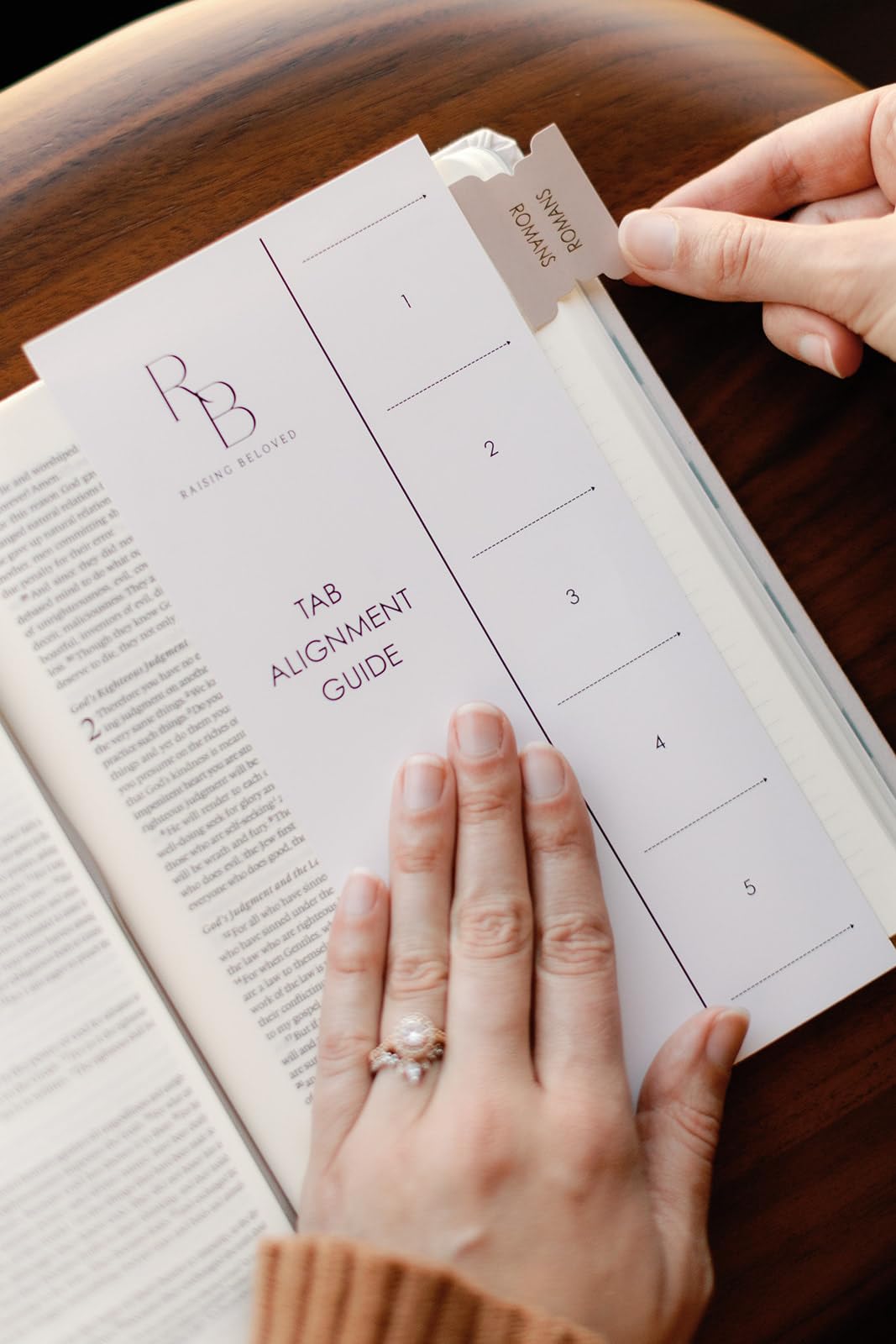 Bible Tabs for Women Study Bible, Embossed Matte Catholic Bible Tabs Gold, Laminated Bible Tabs, Bible Book Tabs w/Old & New Testament Neutral Bible Labels Tabs, Perfect Bible Study Supplies Oak