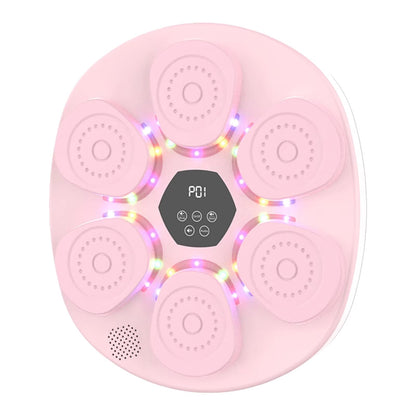 SJSSSJ Music Boxing Machine, Music Workout Punching Machine BT Wall Mounted Interactive Trainer Equipment Target RGB Light for