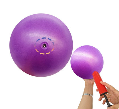 MOMPLUS Exercise Pilates Mini Yoga Balls Barre Small for Home Stability Squishy Training Physical Therapy Improves Balance with Pump(Pink, 6 Inch)