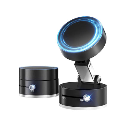 Vacuum Magnetic Car Phone Holder,360° Magnetic Suction Cup Phone Mount,Foldable Strong Magnetic Cell Phone Holder Stand for Car/Gym/Mirror/Kitchen/Smooth Surface,for Mag Safe for All Smartphones
