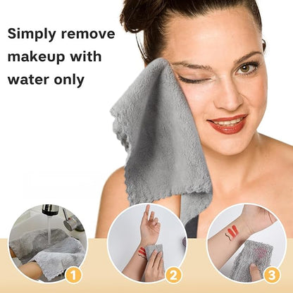SUNLAND Microfiber Face Cloth Reusable Makeup Remover Facial Cleansing Towel