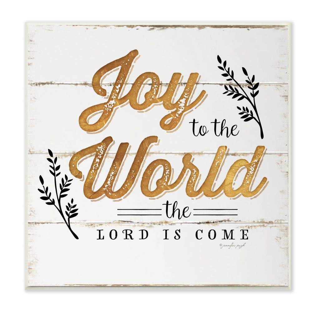 Stupell Industries Holiday Christmas Word Design Wall Plaque