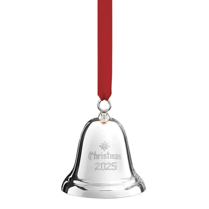 Reed and Barton 897581 2025 Annual Christmas Bell Sterling Silver Ornament, 41st Edition, Christmas, Holiday Decorations