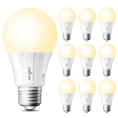 Sengled Smart Light Bulbs, Zigbee Hub Required, Works with Alexa and SmartThings, Voice Control with Google Home and Echo with built-in Hub, Soft White 60W Equivalent A19 Dimmable Smart Bulbs, 4-Pack