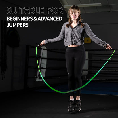 Hererope 6MM PVC Jump Rope for Men & Women Fitness, Speed, Tricks, Cardio Training, Boxing Jump Rope with Unbreakable Handles and Non-Kinking Skipping Rope, Adjustable Jumprope for Indoor Outdoor