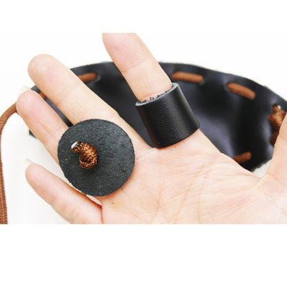 2 Packs Leather Shepherd Sling Handmade Paracord Shepherds Sling Rock Thrower Old-Fashioned Slingshot Dog Ball Launcher